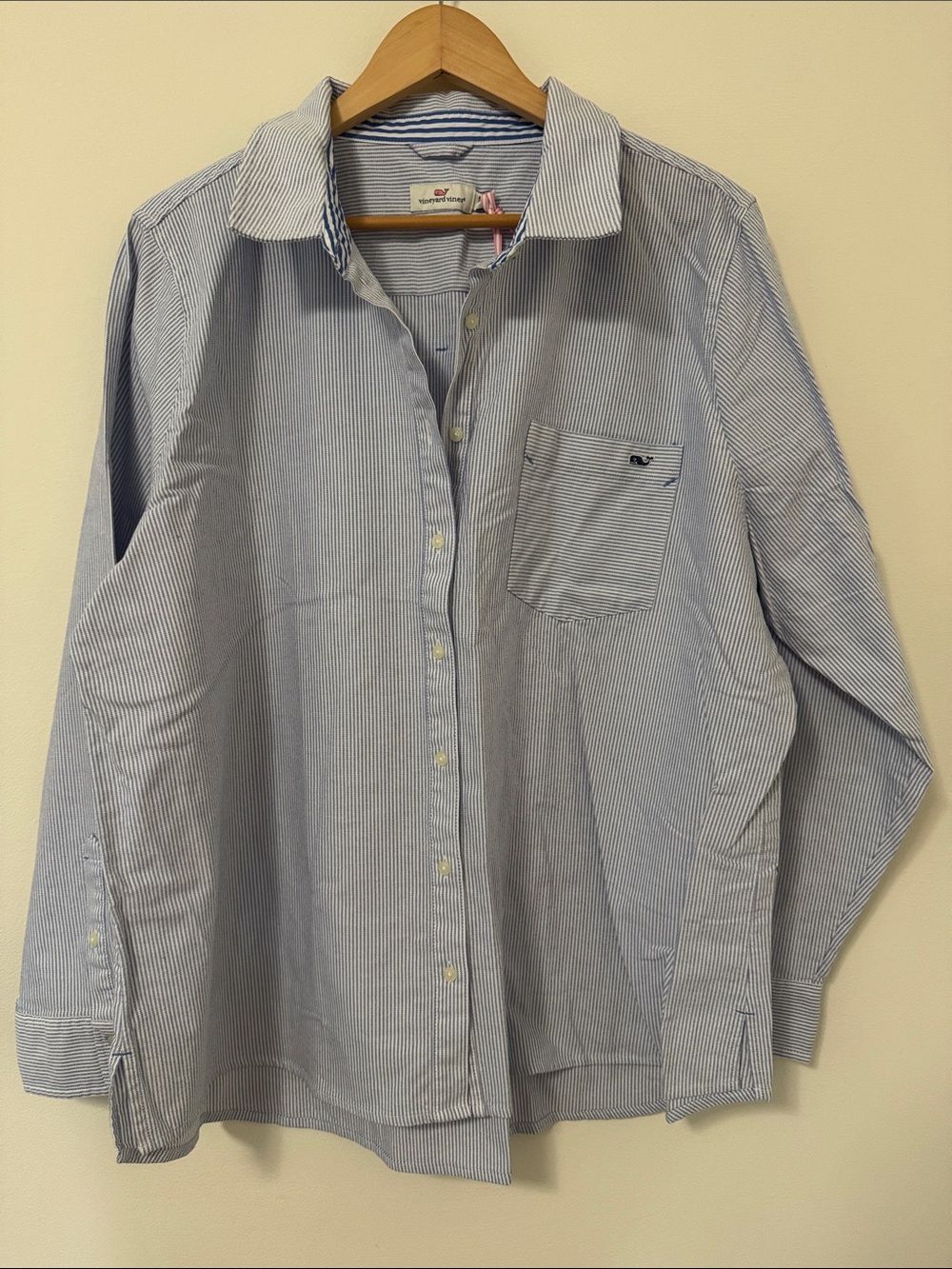 Vineyard Vines Blue Stripe Women’s Button-Up Shirt